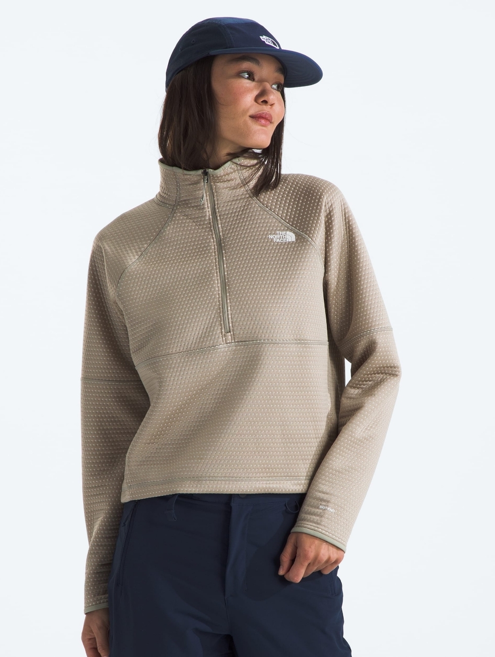 NEW! Women's The North Face Dot Knit Thermal 1/4 Zip Size Small - Picture 3 of 5